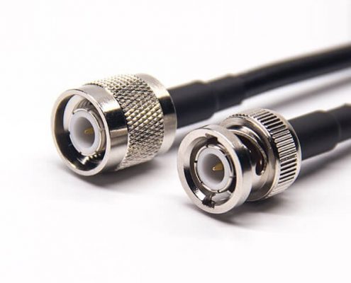 視頻線BNC接頭公頭直式轉TNC公頭直式組裝線材接RG223 RG58